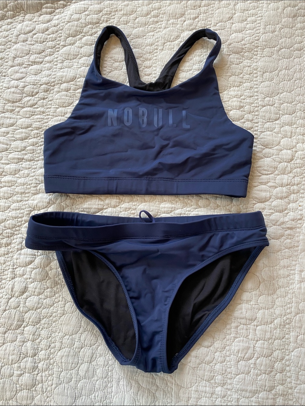 NOBULL Navy Blue Athletic Bikini Set